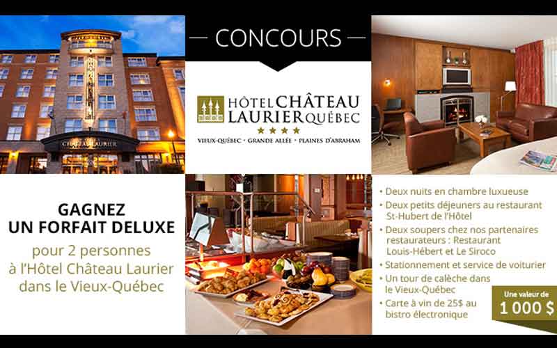 Forfait Au Chateau Laurier Ou A La Station Touristique Duchesnay Quebec Concours Gratuits