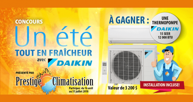 Une Thermopompe Daikin Installation Incluse 2548