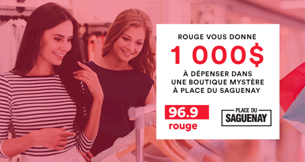 1 000 $ à dépenser dans une boutique mystère