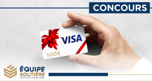 Gagnez Une carte cadeau Visa de 500$