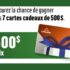 Gagnez 7 cartes-cadeaux Canac de 500 $ chacune