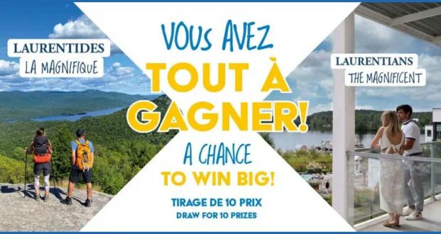 Gagnez 10 forfaits dans Les Laurentides