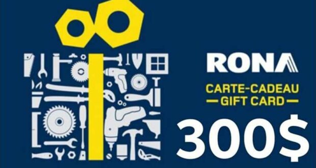 Gagnez Une Carte cadeau de 300 $ chez RONA