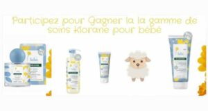 Gagnez la gamme complète de soins pour bébé de Klorane