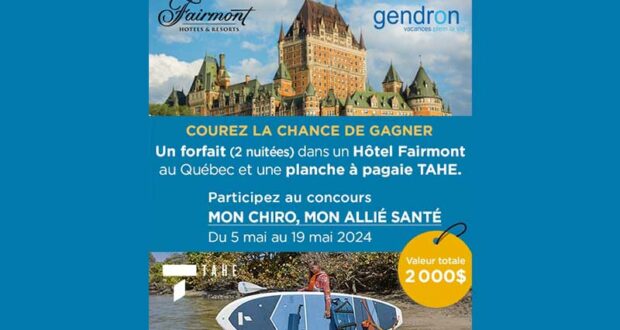 Gagnez un forfait dans un Hôtel Fairmont (2000 $)