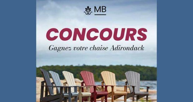 Gagnez une chaise Adirondack de 439.99$