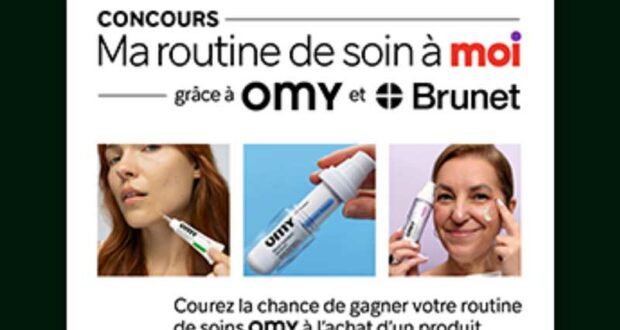 Gagnez votre routine de soin personnalisés OMY (300 $)