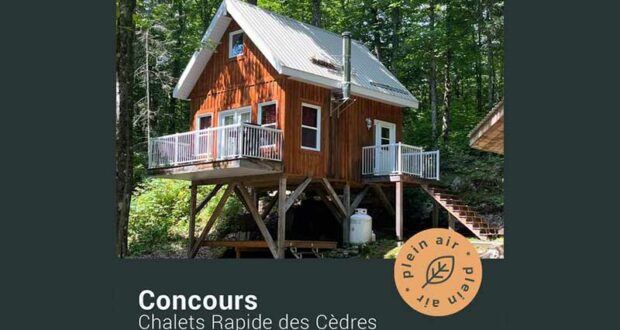 Gagnez 200 $ chez Chalets Rapide des Cèdres