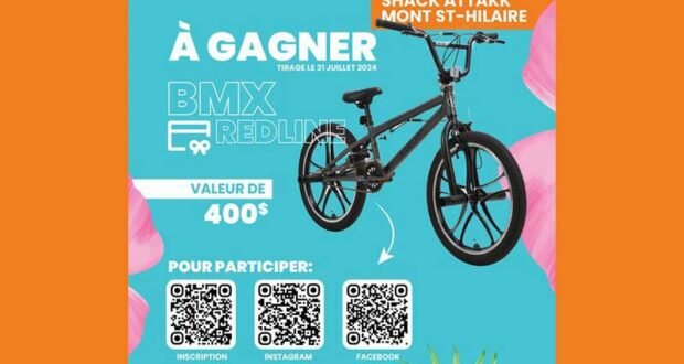 Gagnez un BMX Redline de 400 $