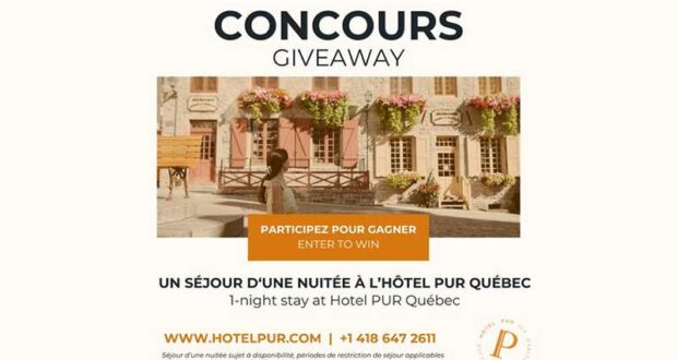 Gagnez un séjour en famille à l'Hôtel PUR Québec