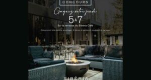 Gagnez votre 5@7 pour 2 sur la terrasse du Sibéria Café