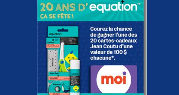 Gagnez 20 cartes cadeaux Jean Coutu de 100 $ chacune