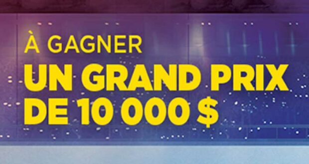 Gagnez un grand prix de 10 000 $ ou l’un des 30 prix quotidiens