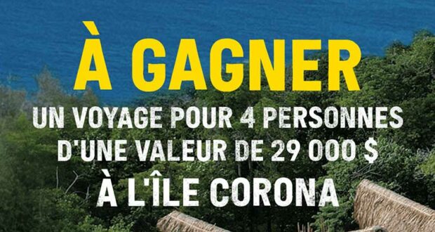 Gagnez voyage pour 4 à l’île Corona en Colombie (29 000 $)