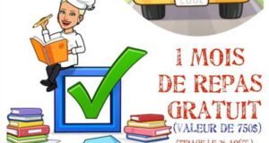 Gagnez 1 mois de repas gratuit pour la rentrée (750 $)