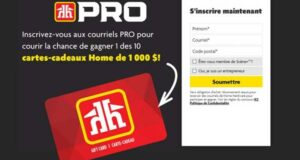 Gagnez 10 cartes-cadeaux Home Hardware de 1000 $ chacune