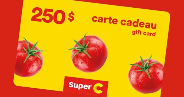 Gagnez 10 cartes-cadeaux Super C de 250 $ chacune