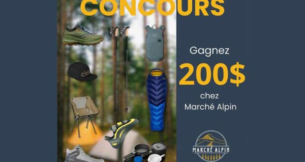 Gagnez 200 $ de marchandises offert par Marché Alpin