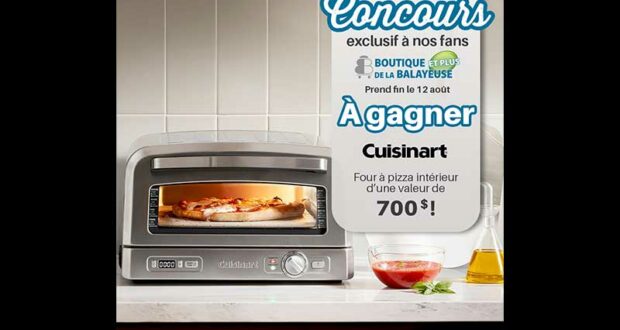 Gagnez un four à pizza intérieur de Cuisinart (700 $)