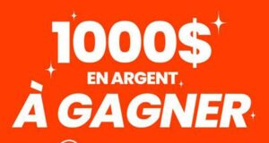 Remportez un prix en argent de 1000 $