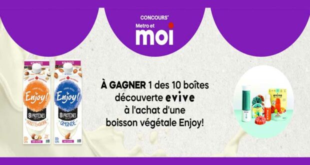 Gagnez 10 boîtes découverte Evive de 160$ chacune