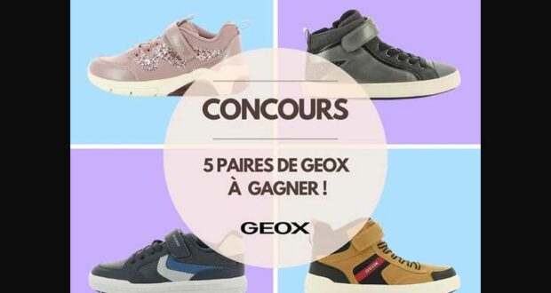 Gagnez l'une des 5 paires de Geox pour enfants