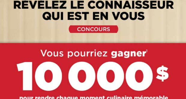 Gagnez un chèque de 10 000 $ CAD