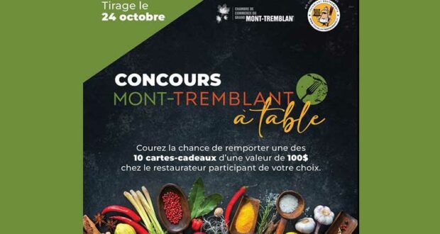 Gagnez 10 cartes-cadeaux restaurants de 100 $ chacune