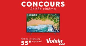 Gagnez un Samsung 55 pouces Crystal UHD 4K LED TV