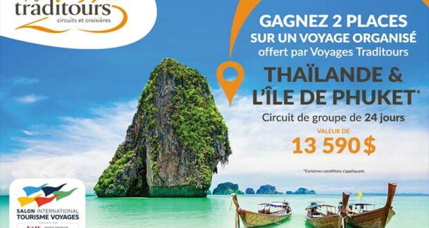 Gagnez un voyage en Thaïlande et l’île de Phuket (13590 $)