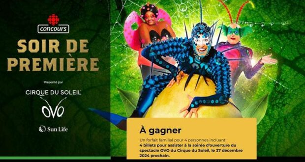 Gagnez 4 billets pour le spectacle OVO du Cirque du Soleil