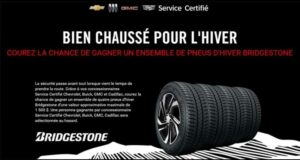 Gagnez un ensemble de 4 pneus d’hiver Bridgestone (1500 $)