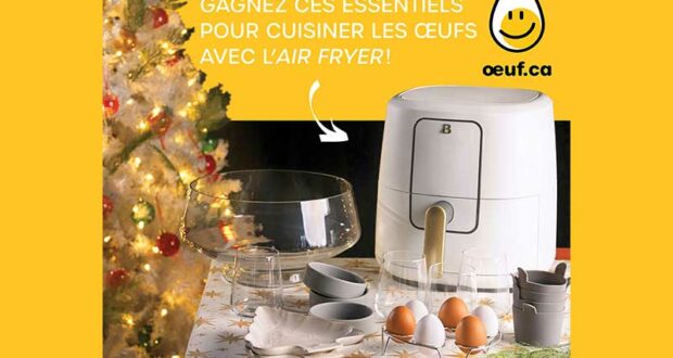 Gagnez un prix pour cuisiner les œufs à l'air fryer