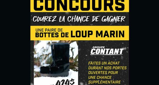 Gagnez une paire de bottes de loup marin (424 $)