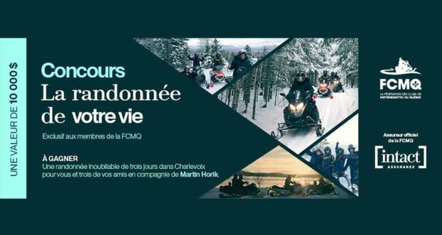 Gagnez une randonnée de motoneige dans Charlevoix (10000 $)