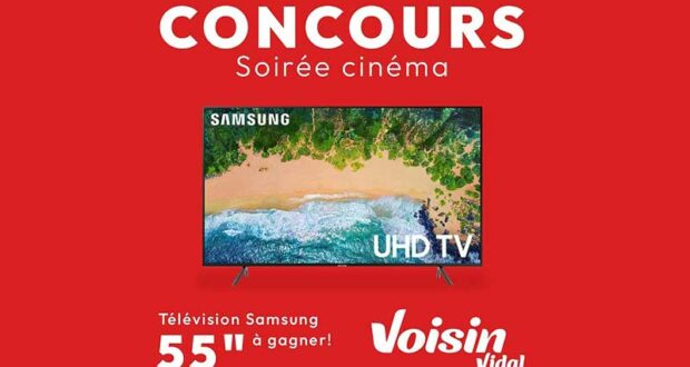 Remportez Un téléviseur Samsung 55 Inches Crystal UHD 4K LED