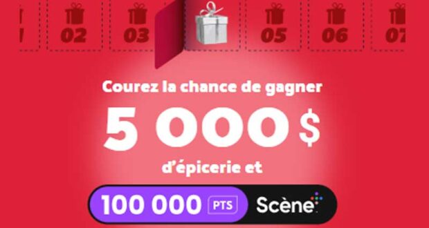 Gagnez un lot de 5000 $ d’épicerie