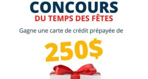 Gagnez une carte de crédit prépayée de 250 $