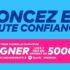 Gagnez 3 prix en argent de 5000 $ chaque