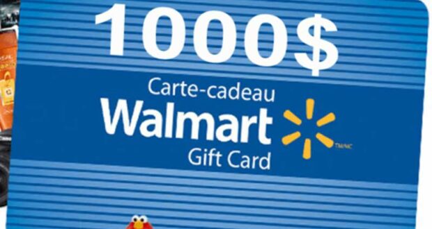 Gagnez 36 cartes-cadeaux Walmart de 1000 $ chacune