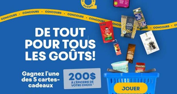 Gagnez 5 cartes-cadeaux d'épicerie de 200 $