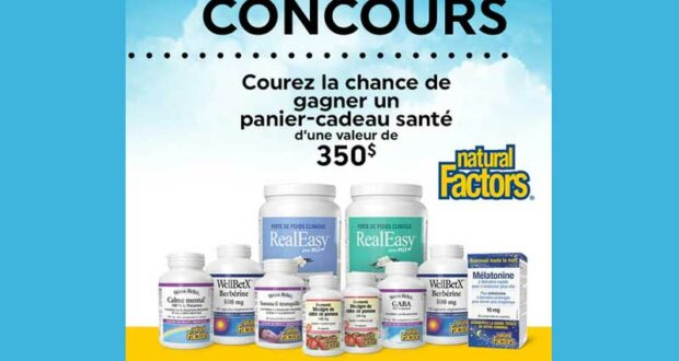 Gagnez un panier-cadeau santé de Natural Factors (350 $)