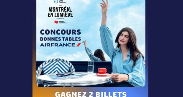 Gagnez 2 billets d’avion pour Paris (valeur de 3200 $)