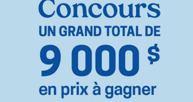 Gagnez 3 prix en argent de 3000 $ chacun