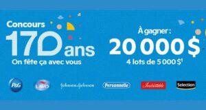 Gagnez 4 lots de 5 000 $ en argent