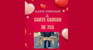 Gagnez une carte cadeau PAT de crabes et crevettes de 75 $