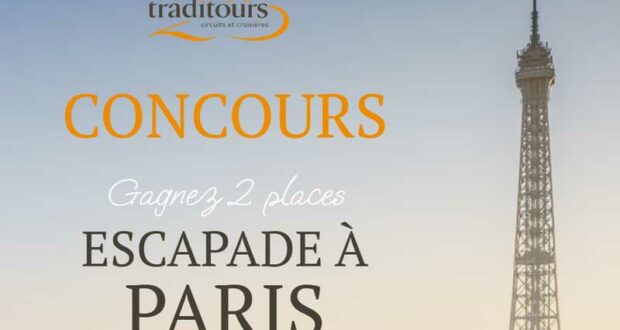 Gagnez une escapade à Paris de 6990 $