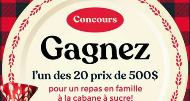 Gagnez 20 prix de 500 $ chaque