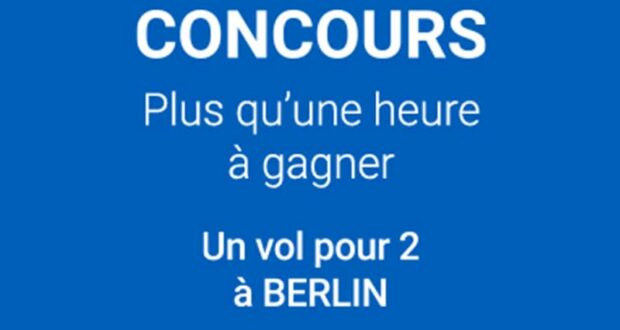 Gagnez des vols pour 2 personnes vers Berlin (2600 $ chaque)