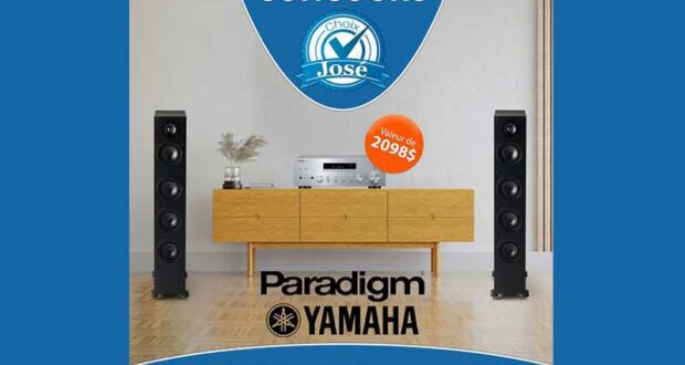 Gagnez un ensemble stéréo Yamaha et Paradigm Monitor (2098 $)